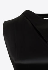 فستان طويل من الساتان