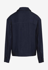 Denim-Effect Overshirt