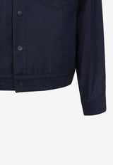 Denim-Effect Overshirt