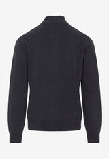 Full Zip High Neck Cardigan