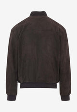 Suede Bomber Jacket