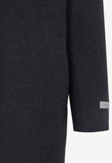 Single-Breasted Wool Coat