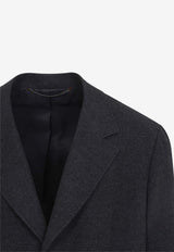 Single-Breasted Wool Coat