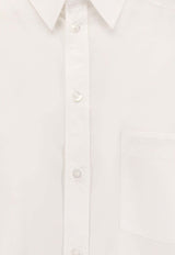 Balenciaga Knotted Cuffs Buttoned Shirt White 830990TRM28_9000_White_29848209