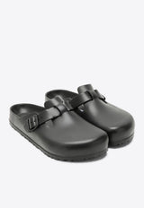 Birkenstock Boston Buckled Slides Black 1002314PVC/S_BIRKE-BLK
