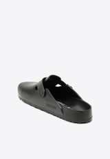 Birkenstock Boston Buckled Slides Black 1002314PVC/S_BIRKE-BLK