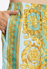 Versace Barocco Print Silk Shorts Multicolor 1002476 1A13557 5GA10