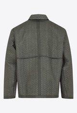 Quilted Overshirt with String Belt