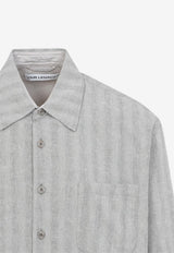 Above Striped Long-Sleeved Shirt