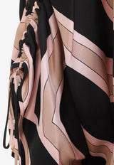Silk Mini Shirt Dress
