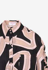 Silk Mini Shirt Dress