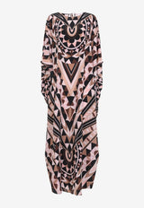 Silk Maxi Kaftan Dress
