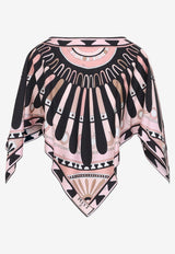 Stella-Print Silk Blouse