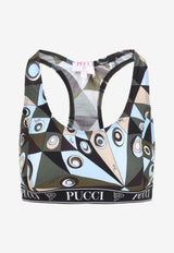 Occhi Print Sports Top