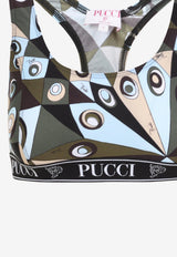 Occhi Print Sports Top