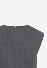 Wool And Silk Tailored Top
