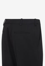 Wool Slim-Fit Tailored Pants