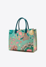 Versace La Medusa Underwater Barocco Tote Bag Multicolor 1004741 1A15308 5GA8P