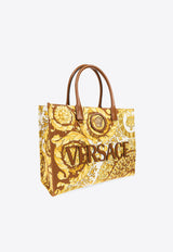 Versace La Medusa Barocco Tote Bag Yellow 1004741 1A15310 5N79V
