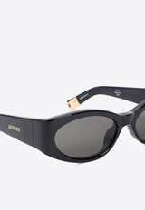 نظارة شمسية من الأسيتات بإطار بيضاوي