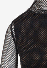 Gerarda Crystal Mesh Top