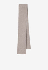 The Row Luthgard Cashmere-Blend Ribbed Scarf Beige 10074Y957/R_THERO-BEI