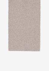 The Row Luthgard Cashmere-Blend Ribbed Scarf Beige 10074Y957/R_THERO-BEI