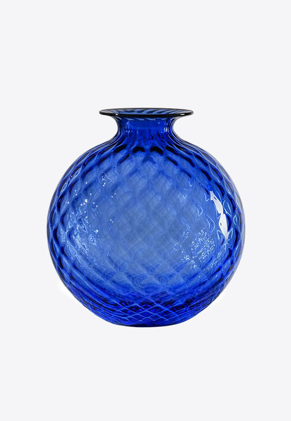Venini Monofiore Balloton Vase Blue 100.29 ZA/RV