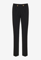 Versace Medusa Pleated Drawstring Pants Black 1010595 1A05276 1B000