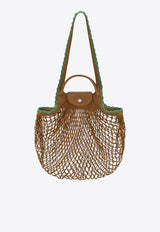 Longchamp Large La Pliage Mesh Handbag Brown 10121HGW/R_LONG-004