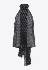 Lavallier Polka Dots Top