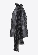 Lavallier Polka Dots Top