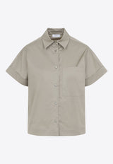 Metallic-Trimmed Shirt