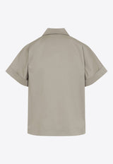 Metallic-Trimmed Shirt