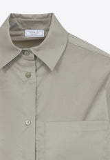 Metallic-Trimmed Shirt