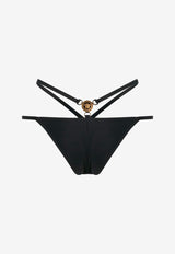 Versace Medusa '95 Strappy Bikini Bottom Black 1012230 1A08812 1B000