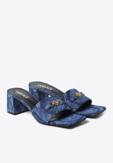 Versace 55 Barocco Medusa'95 Mules 1013004 1A10019 1D06V Blue