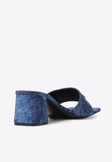 Versace 55 Barocco Medusa'95 Mules 1013004 1A10019 1D06V Blue