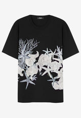 Versace Barocco Sea Print T-shirt Black 1013302 1A11409 2B510