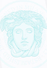 Versace Medusa Rock Print Crewneck T-shirt White 1013302 1A15083 1W000