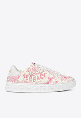 Versace Underwater Barocco Greca Low-Top Sneakers Pink 1013568 1A15483 5K660