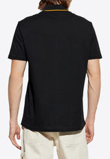 Versace Architectural Baroque Embroidered Polo T-shirt Black 1013906 1A14973 1B000