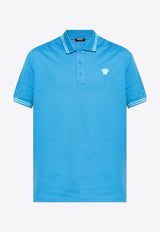 Versace Medusa Embroidered Polo T-shirt Blue 1013910 1A09860 1VG20