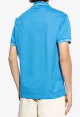 Versace Medusa Embroidered Polo T-shirt Blue 1013910 1A09860 1VG20