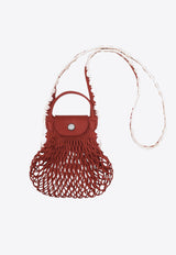 Longchamp Mini La Pliage Mesh Shoulder Bag 10139HGW/R_LONG-213