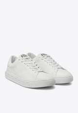 Versace Logo-Embroidered Low-Top Sneakers White