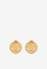 Versace Crystal Medusa '95 Stud Earrings Gold 1016366 1A00621 4J120