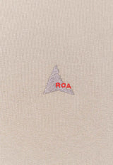 ROA Logo Embroidered Hooded Sweatshirt Beige RBMW0397FA280_BEG0002_OneColor_31183788
