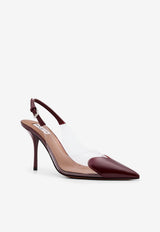 Alaïa Le Coeur 90 Slingback Pumps Burgundy AA3E083CK150325_ROUGE GRENAT_29838057
