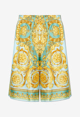 Barocco Silk Bermuda Shorts